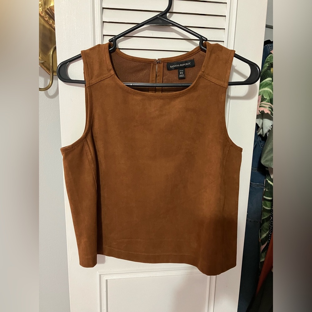 Suede Crop Top